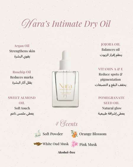 Intimate Dry Oil – Safe & Sensual Care for Every Day - Nara Elixir