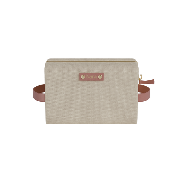 Nara Ritual Pouch – Luxe Organizer for Body & Hair Oils