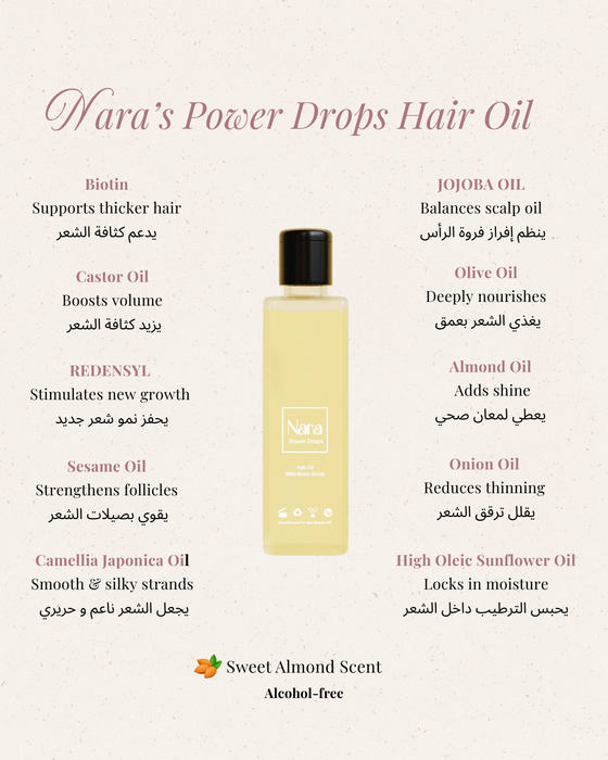 Power Drops Hair Oil - Nara Elixir