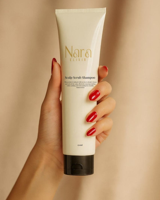 Tea Tree & Sea Salt Detox Scalp Scrub Shampoo - Nara Elixir